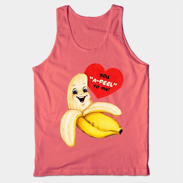 Valentine Banana Tank Top by KellyGilleran